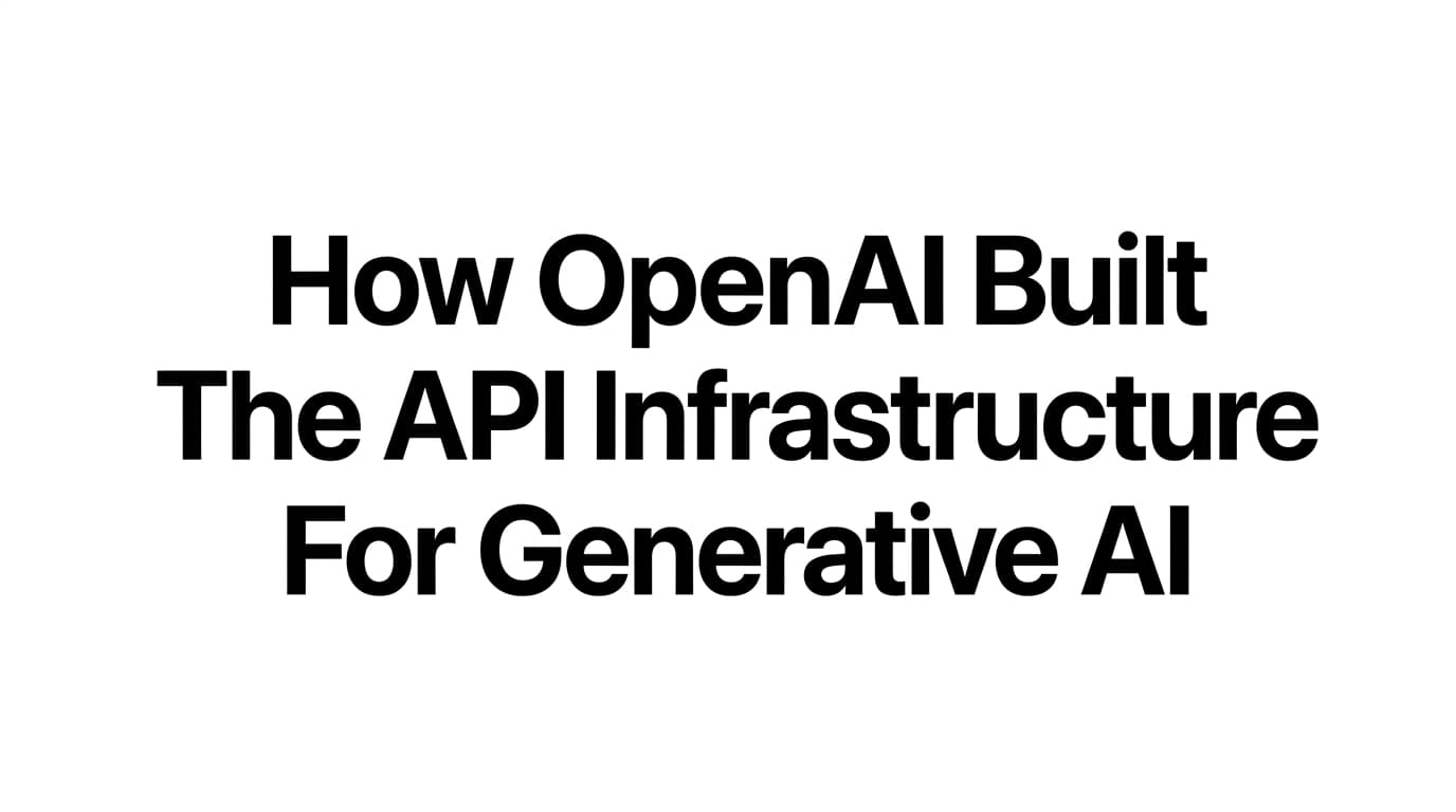 How OpenAI Scaled AI Adoption by Building Enterprise API Infrastructure