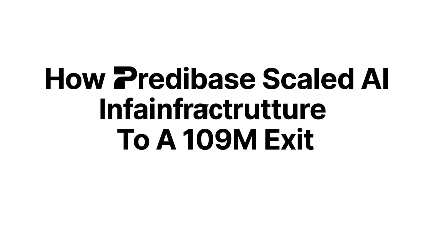 How Predibase Scaled AI Infrastructure To A 109M Exit